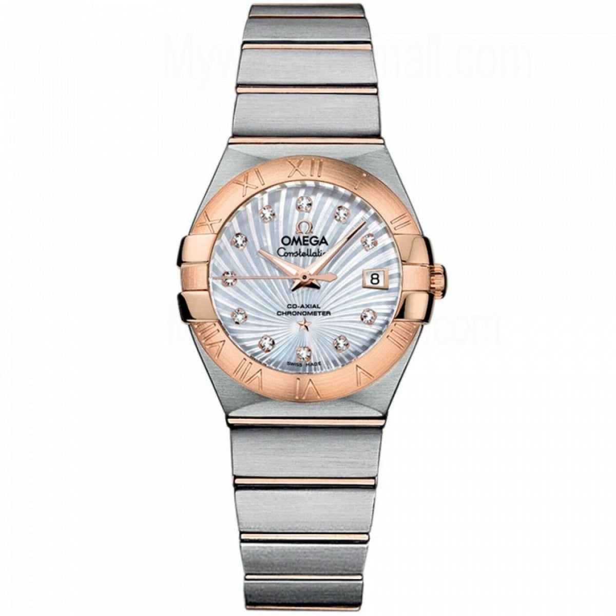 Omega Women&#39;s 123.20.27.20.55.001 Constellation Co-Axial Two-Tone Stainless Steel Watch
