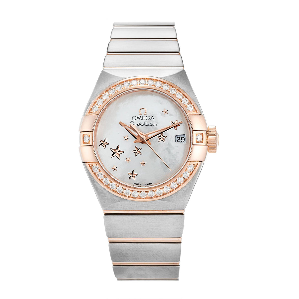 Omega Women&#39;s 123.25.27.20.05.002 Constellation Two-Tone 18kt Rose Gold and Stainless Steel Watch