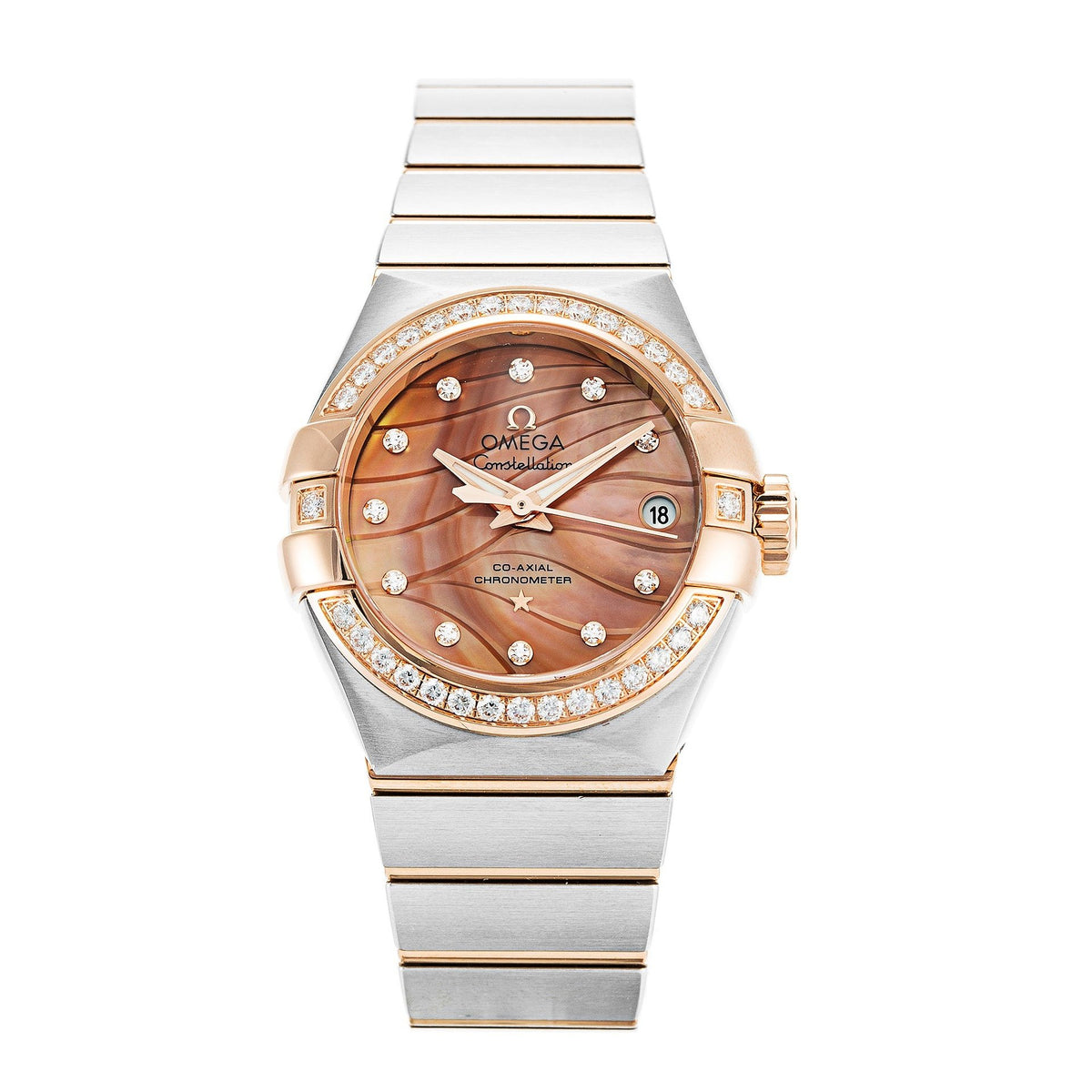 Omega Women's 123.25.27.20.57.003 Constellation Two-Tone 18kt Rose Gold and Stainless Steel Watch