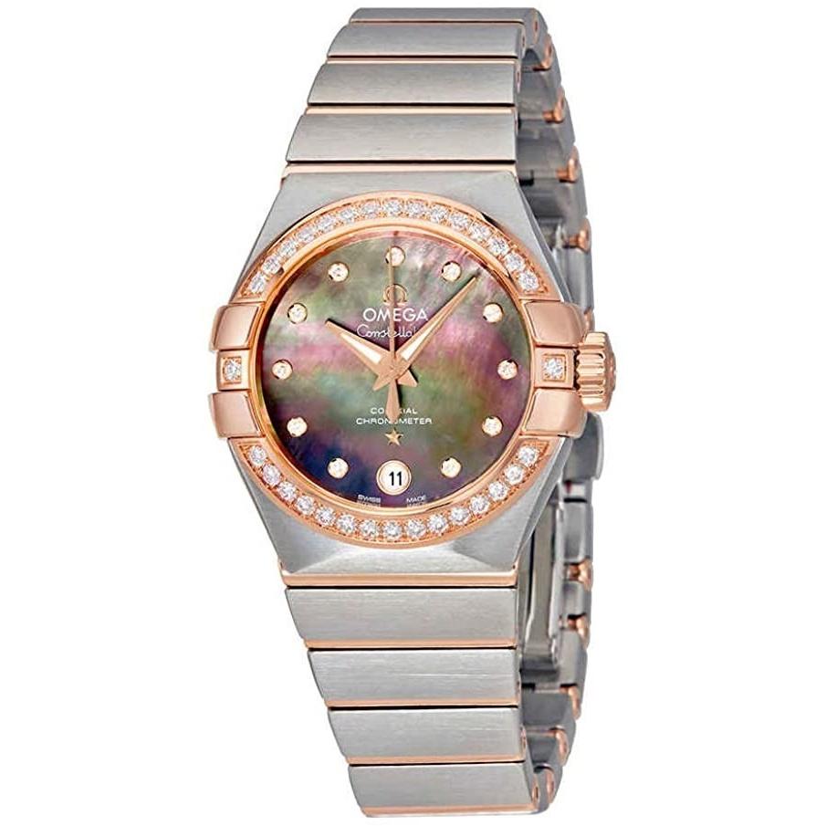Omega Women&#39;s 123.25.27.20.57.006 Constellation Two-Tone 18kt Rose Gold and Stainless Steel Watch