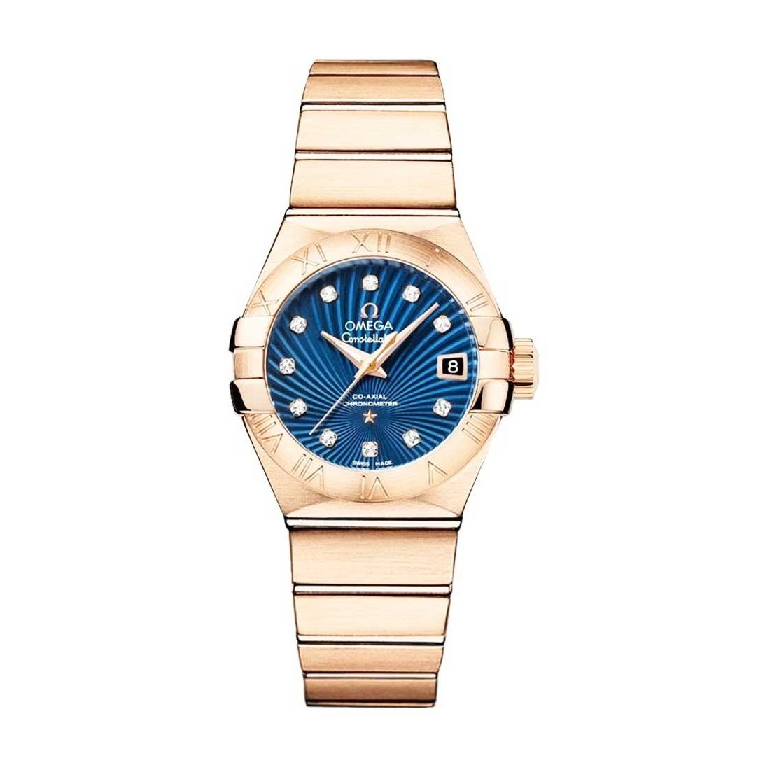 Omega Women's 123.50.27.20.53.001 Constellation Rose Gold-Tone 18kt Rose Gold Watch