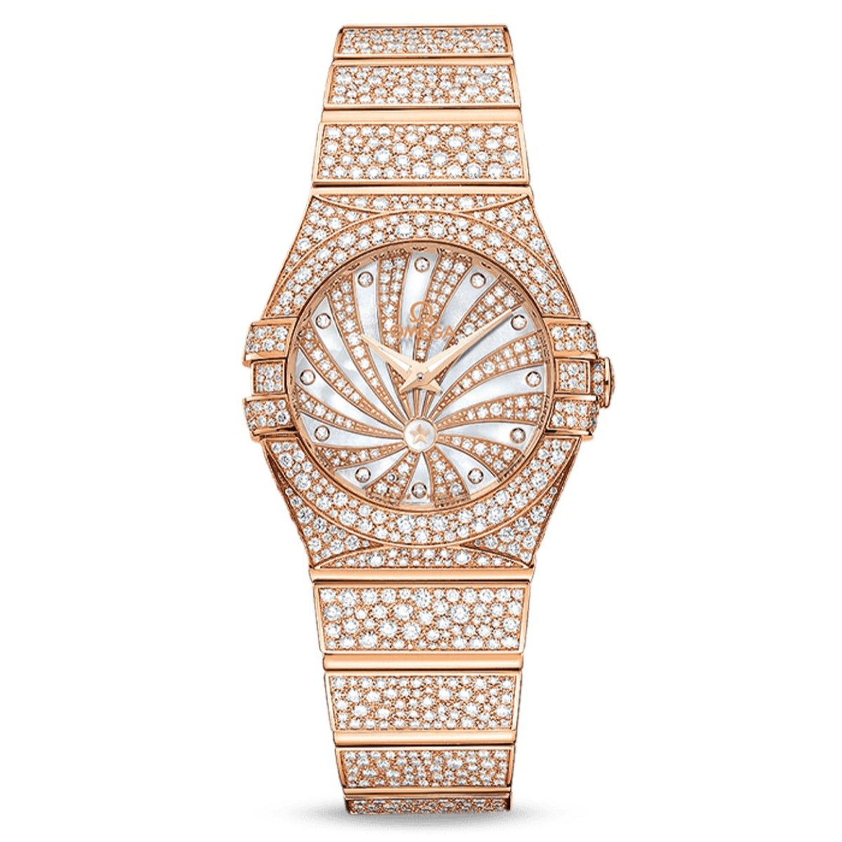 Omega Women's 123.55.24.60.55.009 Constellation Rose-Tone Stainless Steel Watch