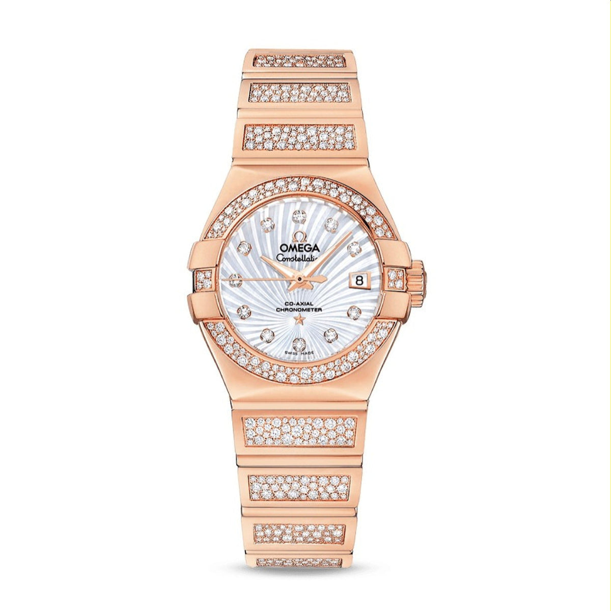 Omega Women's 123.55.27.20.55.004 Constellation Rose-Tone Stainless Steel Watch