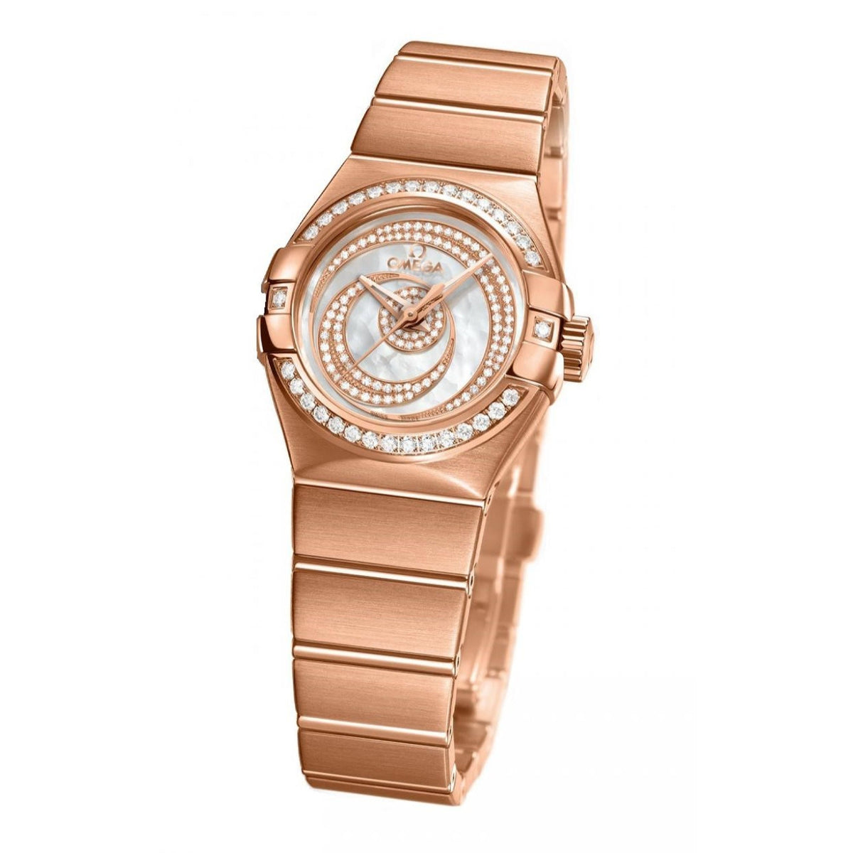 Omega Women's 123.55.27.20.55.005 Constellation Diamonds Rose-Tone Stainless Steel Watch
