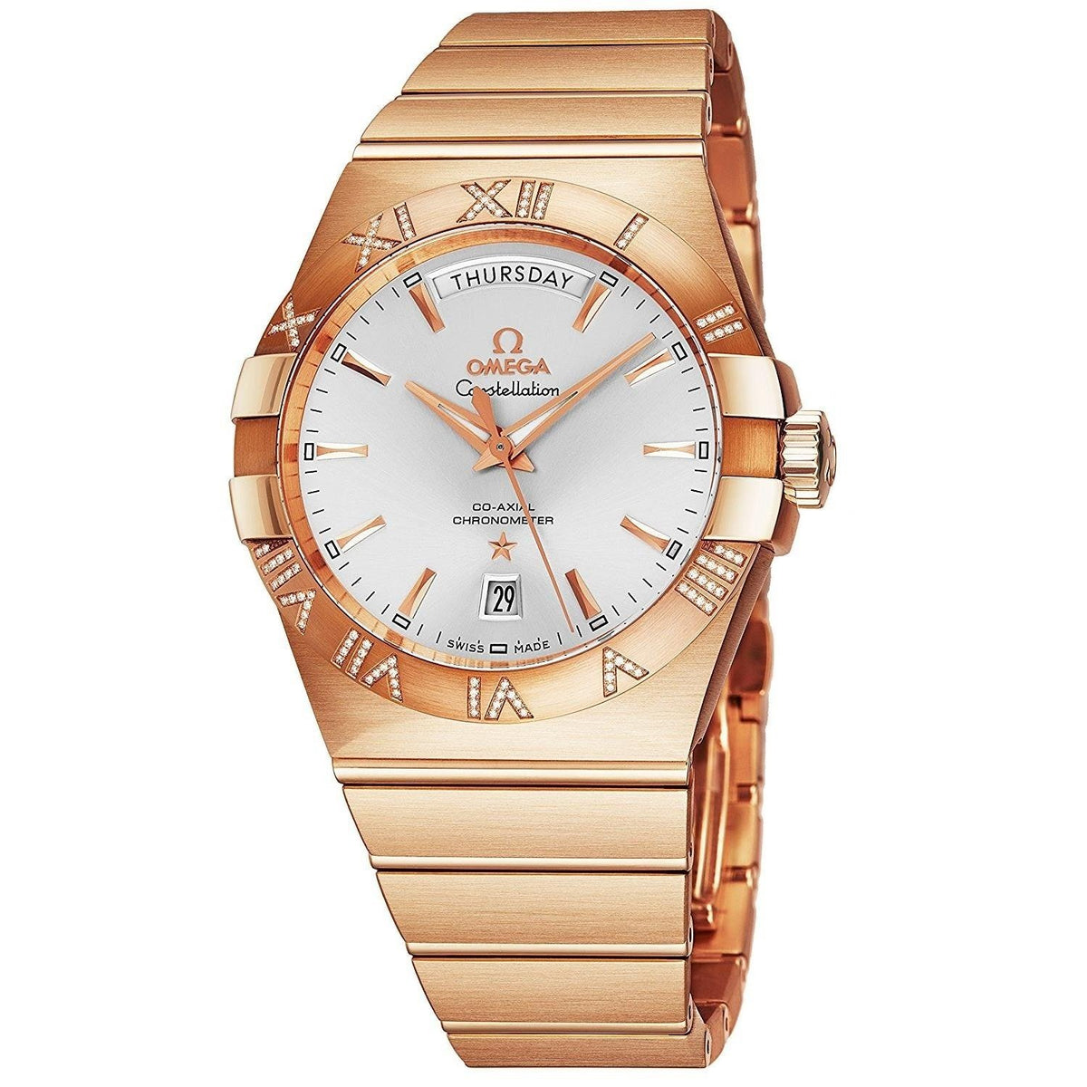 Omega Men's 123.55.38.22.02.001 Constellation Rose Gold-Tone 18kt Rose Gold Watch