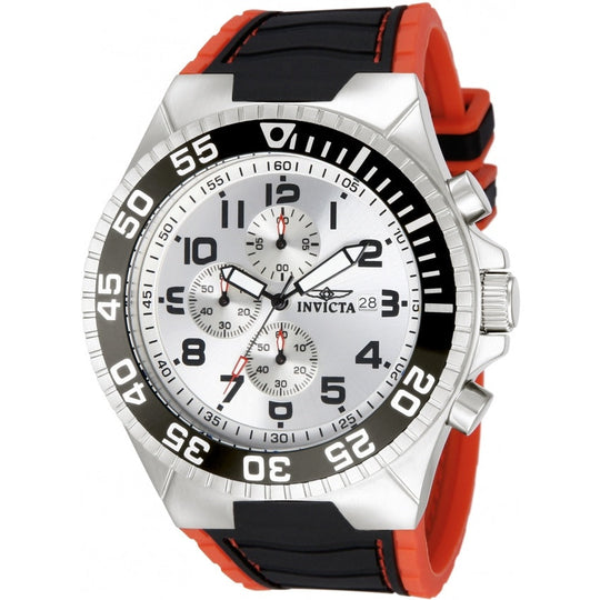 Invicta Men's 12411 Pro Diver Black and Red Polyurethane Watch