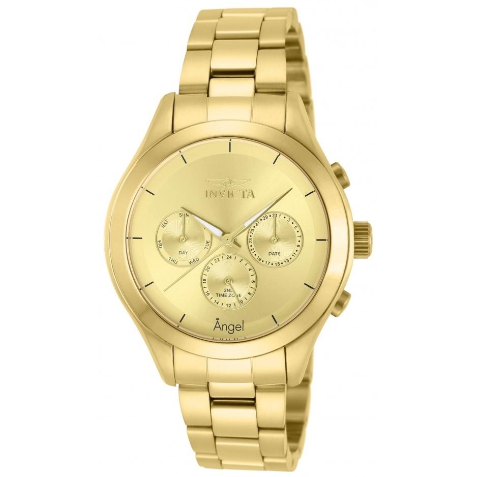 Invicta Women&#39;s 12466 Angel Chronograph  Gold-Tone Stainless Steel Watch