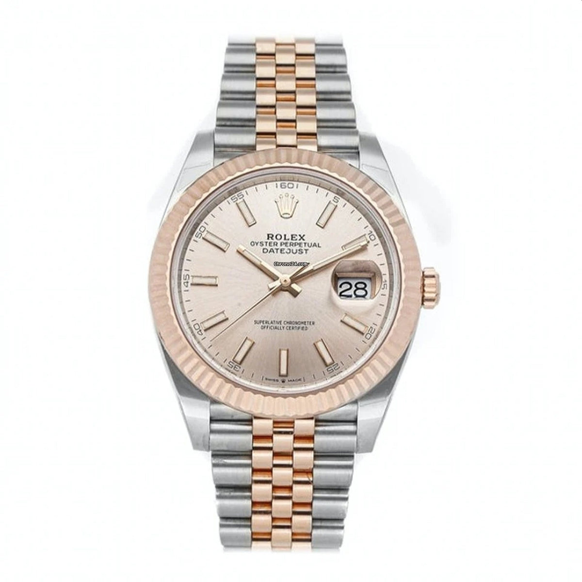 Rolex Datejust 41 Men's 126331-0010 Two-Tone 18kt Rose Gold and Stainless Steel Watch