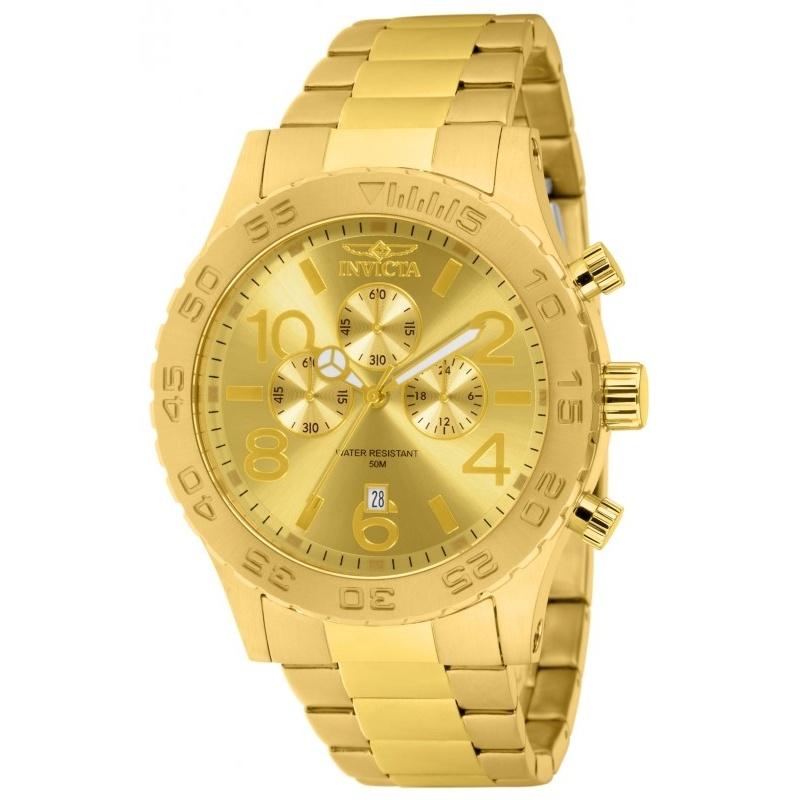 Invicta Men&#39;s 1270 Specialty Gold-Tone Stainless Steel Watch