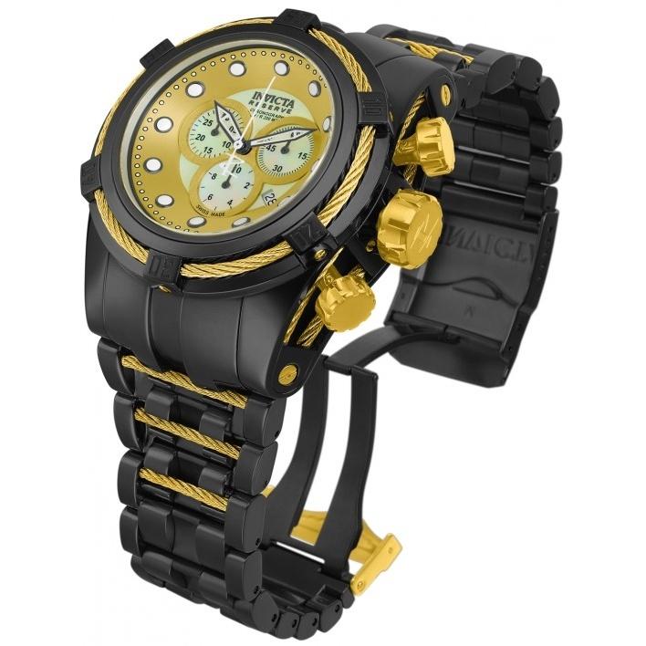 Invicta Men&#39;s 12731 Reserve Black and Gold-Tone Stainless Steel Watch