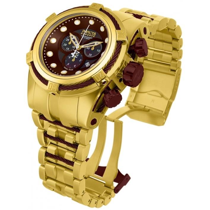 Invicta Men&#39;s 12740 Reserve Bolt Zeus Chronograph Gold-Tone Stainless Steel Watch