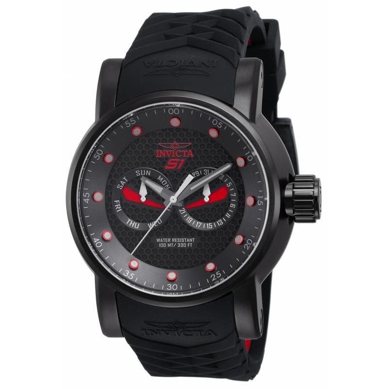 Invicta Men's 12787 S1 Rally Black and Red Polyurethane Watch