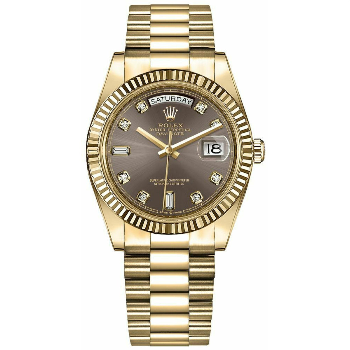 Rolex Day-Date Women's 128238-0022 Gold-Tone  18kt Gold Watch