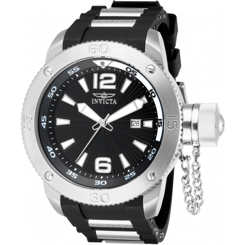Invicta Men&#39;s 12963 I-Force Black and Stainless Steel Polyurethane and Stainless Steel Watch