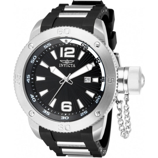 Invicta Men's 12963 I-Force Black and Stainless Steel Polyurethane and Stainless Steel Watch