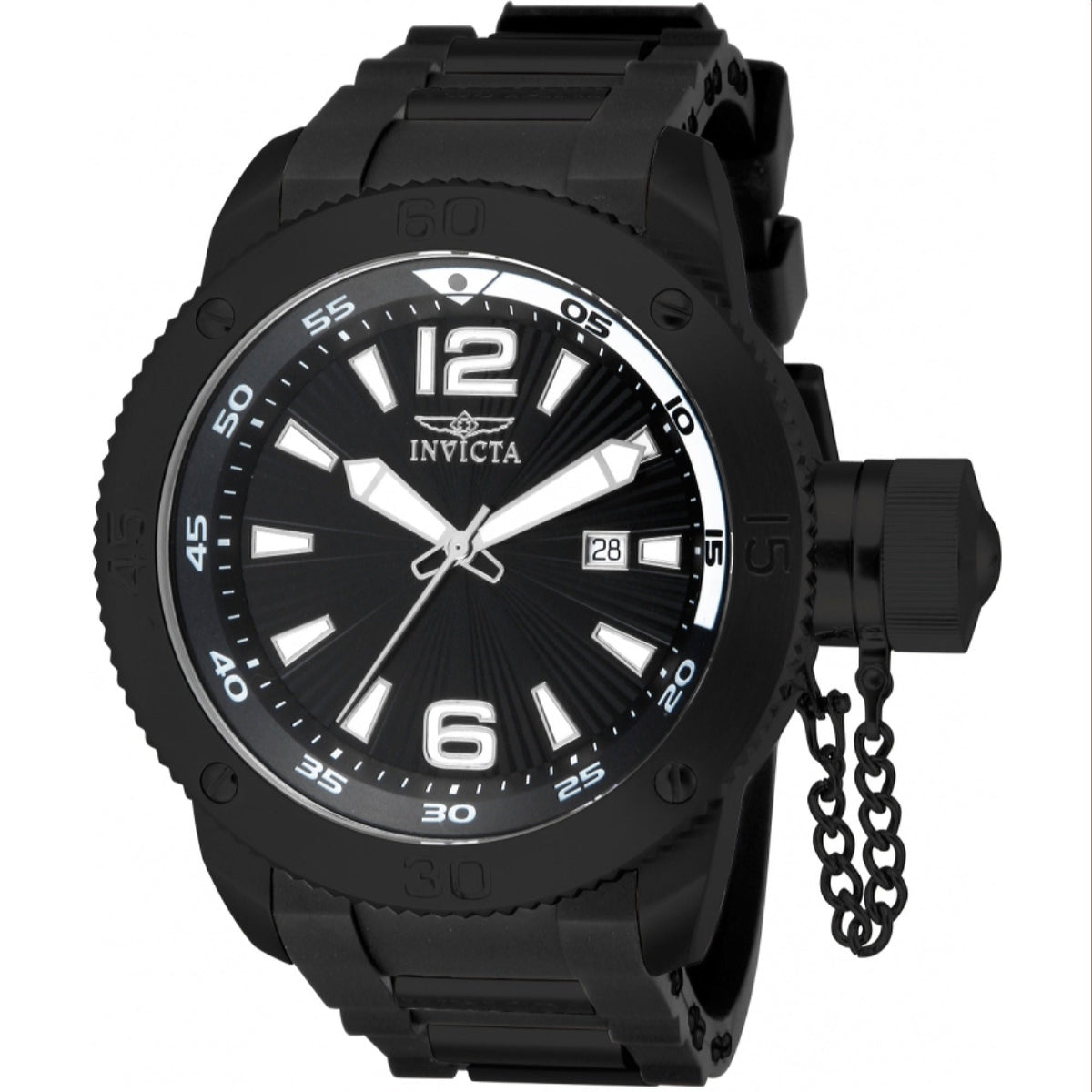 Invicta Men's 12966 I-Force Black Polyurethane and Stainless Steel Watch