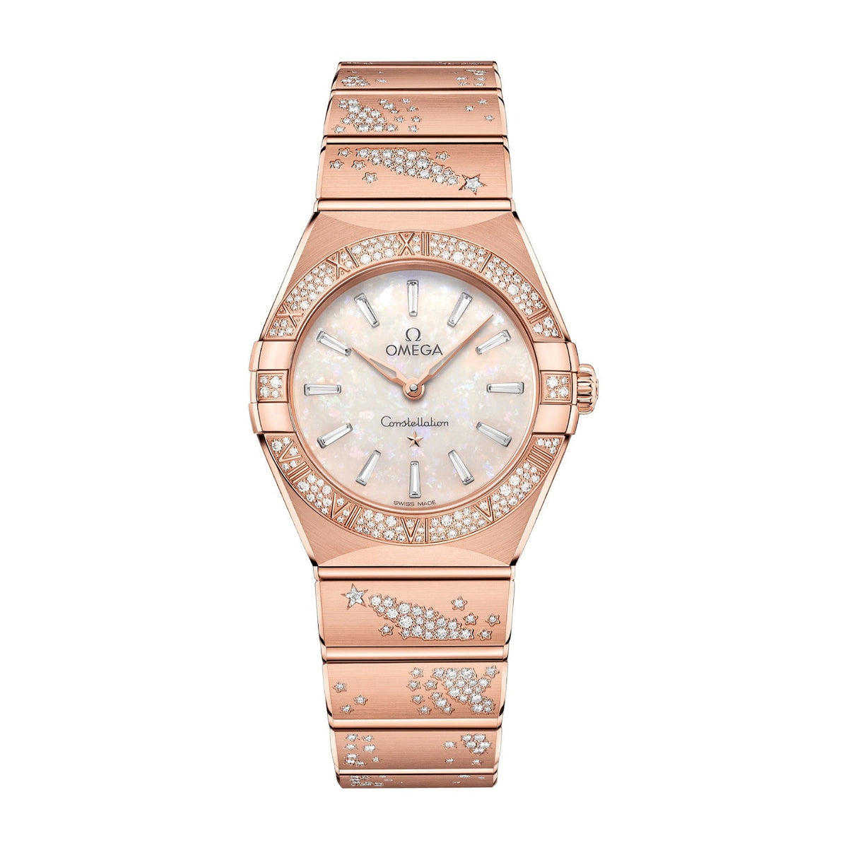 Omega Women's 131.55.28.60.99.001 Constellation Manhattan Rose-Tone Stainless Steel Watch