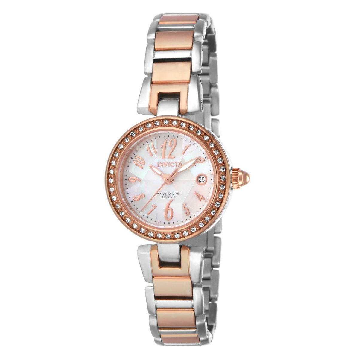 Invicta Women's 13613 Angel Rose-Tone and Silver Stainless Steel Watch