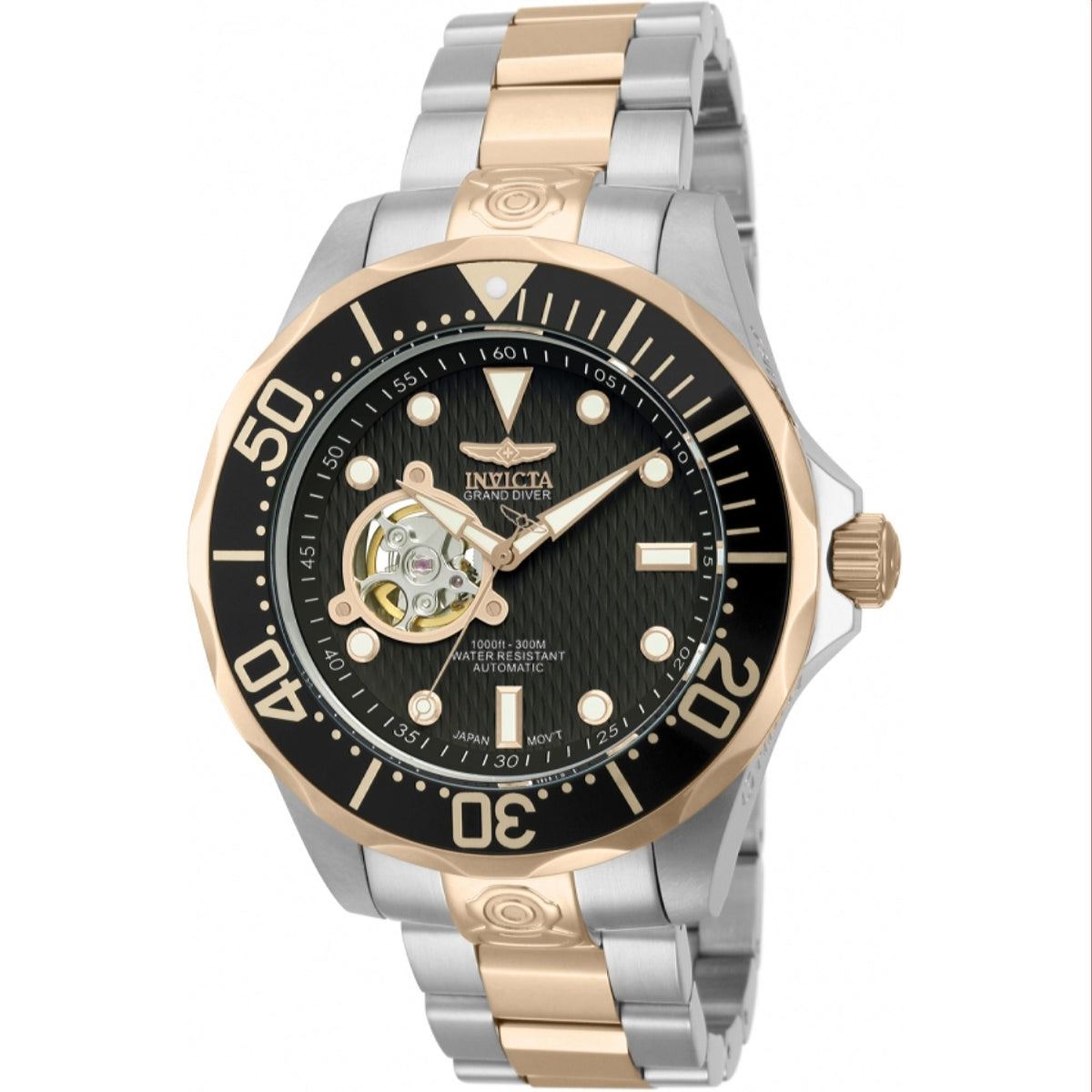 Invicta Men's 13708 Pro Diver Automatic Rose-Tone and Silver Stainless Steel Watch