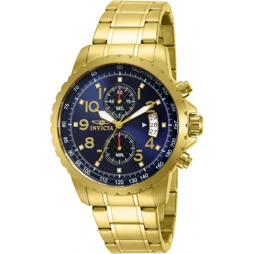 Invicta Men&#39;s 13785 Specialty Chronograph Gold-tone Stainless Steel Watch