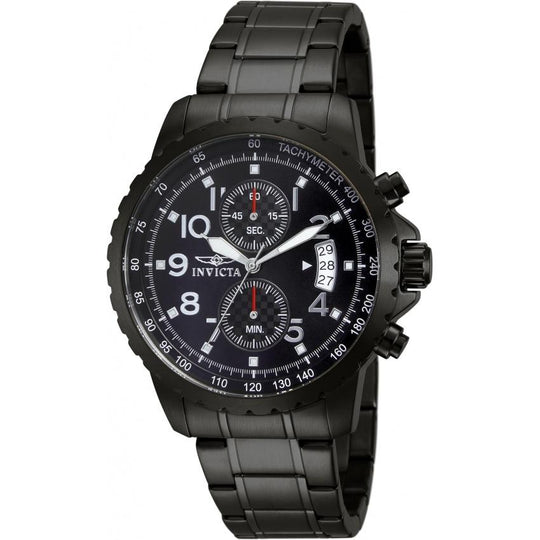 Invicta Men's 13787 Specialty Multi-Function Black Stainless Steel Watch