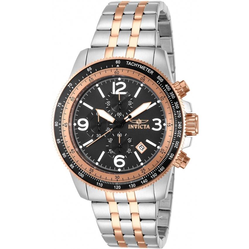 Invicta Men's 13965 Specialty Rose-Tone and Silver Stainless Steel Watch