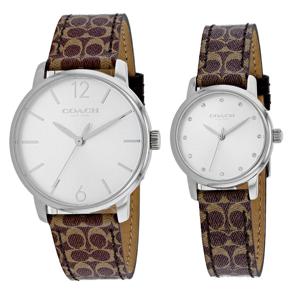 Coach Unisex 14000057 Classic Brown Leather Watch