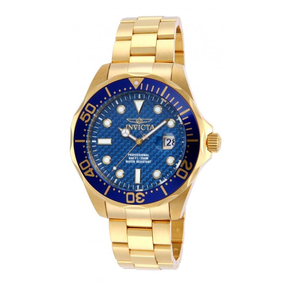 Invicta Men&#39;s 14357 Pro Diver Gold-Tone Stainless Steel Watch