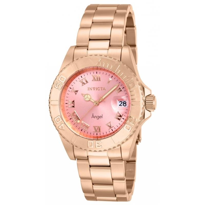 Invicta Women's 14369 Angel Rose-Tone Stainless Steel Watch