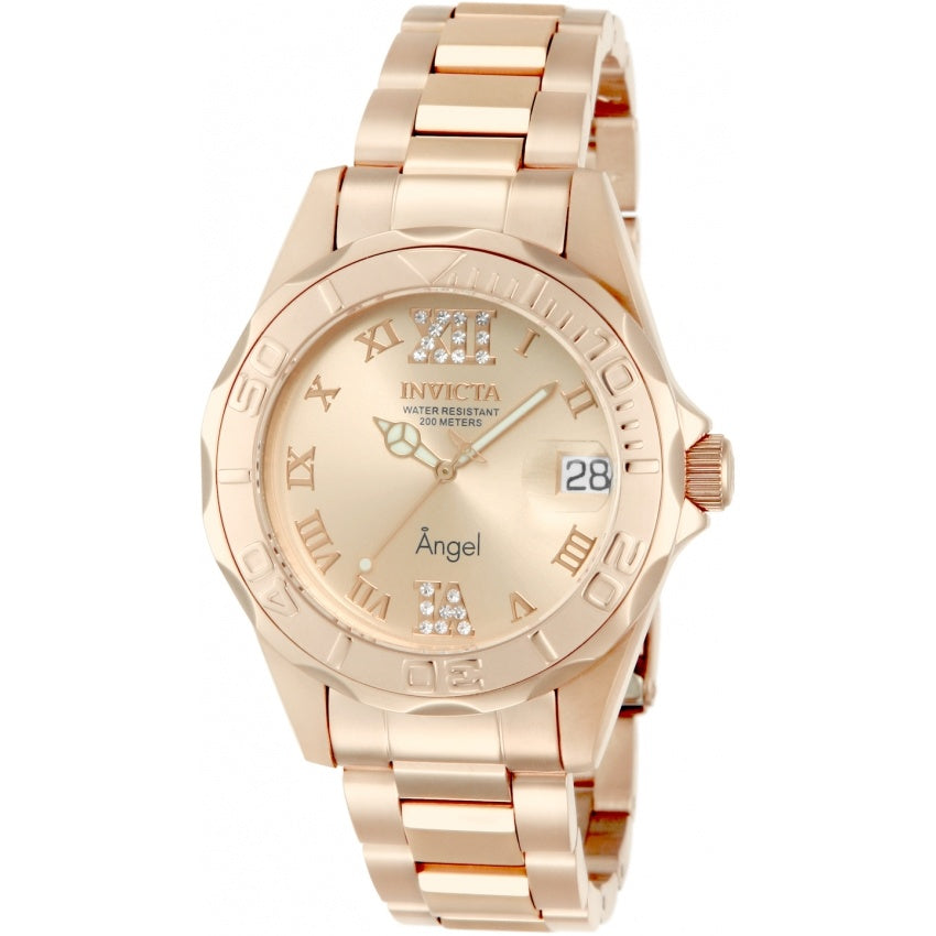 Invicta Women's 14398 Angel Rose-Tone Stainless Steel Watch