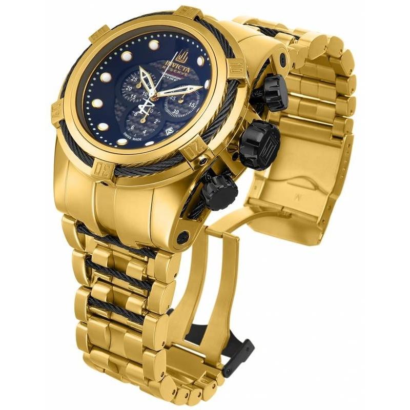 Invicta Men&#39;s 14432 Jason Taylor Bolt Chronograph Gold-Tone Stainless Steel Watch