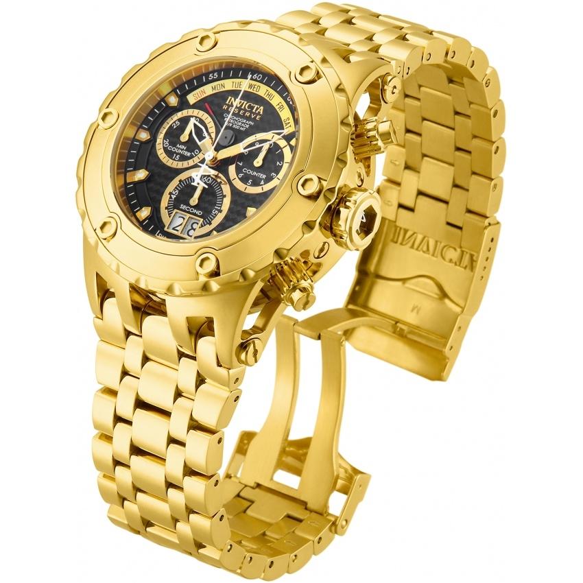 Invicta Men&#39;s 14468 Reserve Subaqua Chronograph Gold-Tone Stainless Steel Watch