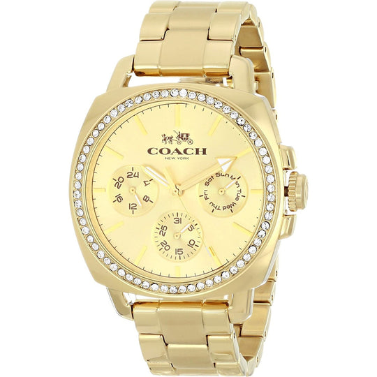 Coach Boyfriend Women's 14502080 Gold-Tone  Stainless Steel Watch