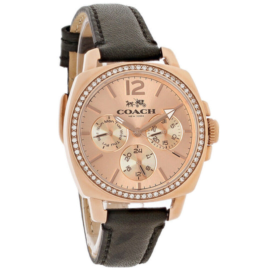 Coach Boyfriend Women's 14502125 Black Leather Watch