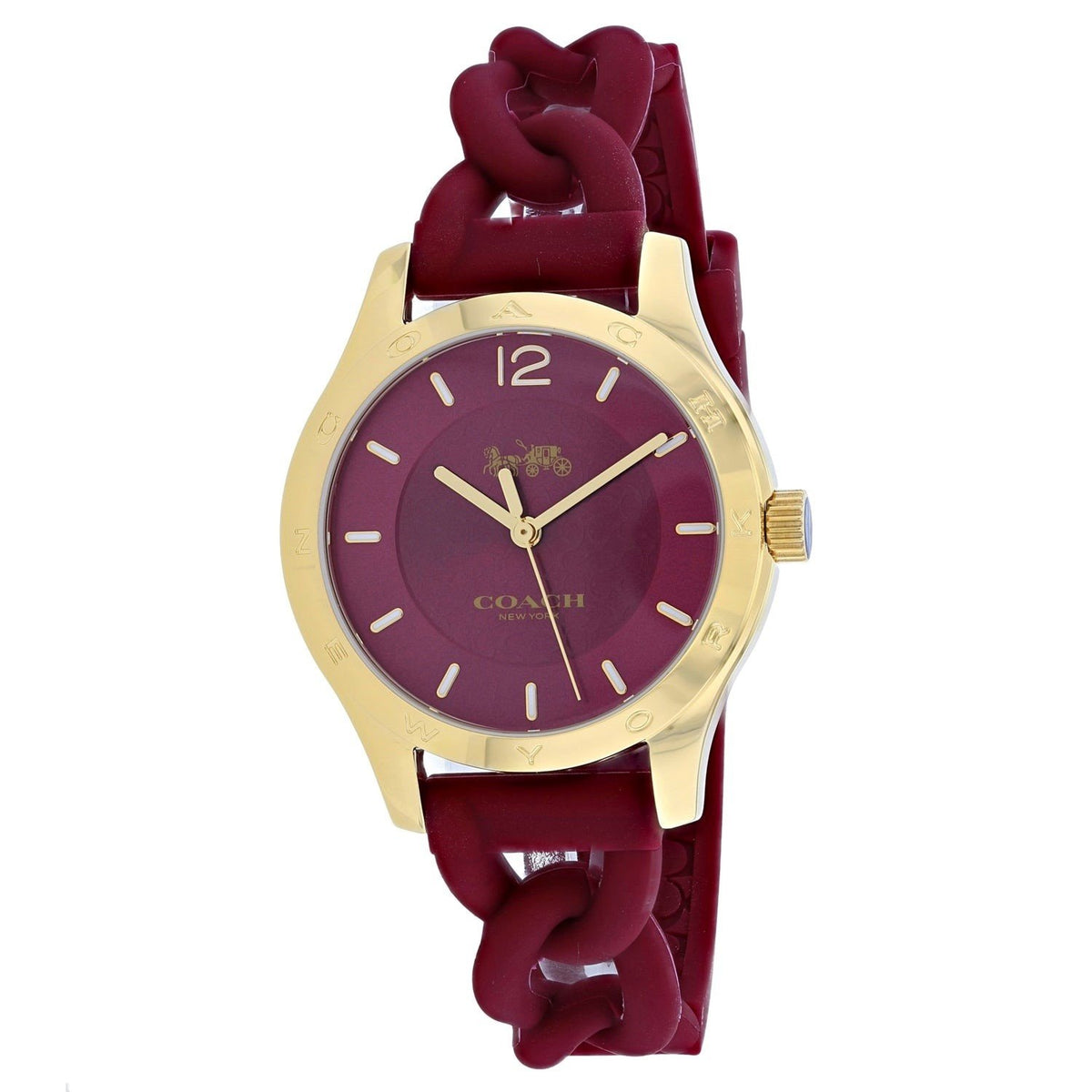Coach Women&#39;s 14502379 Maddy Purple Silicone Watch
