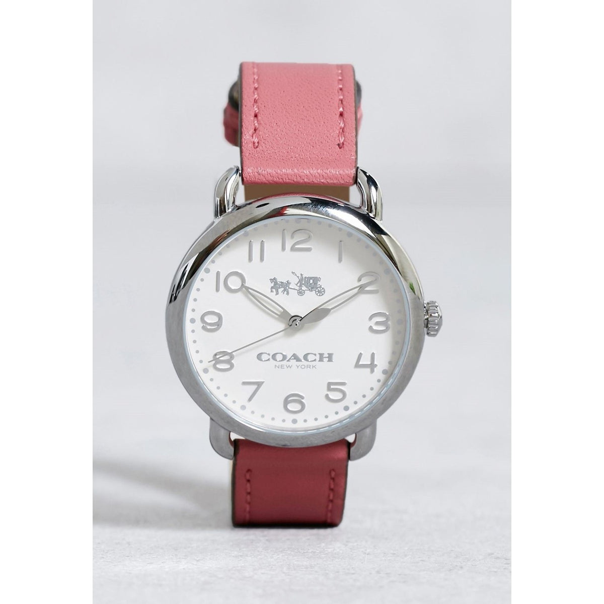 Coach Women&#39;s 14502717 Delancey Pink Leather Watch