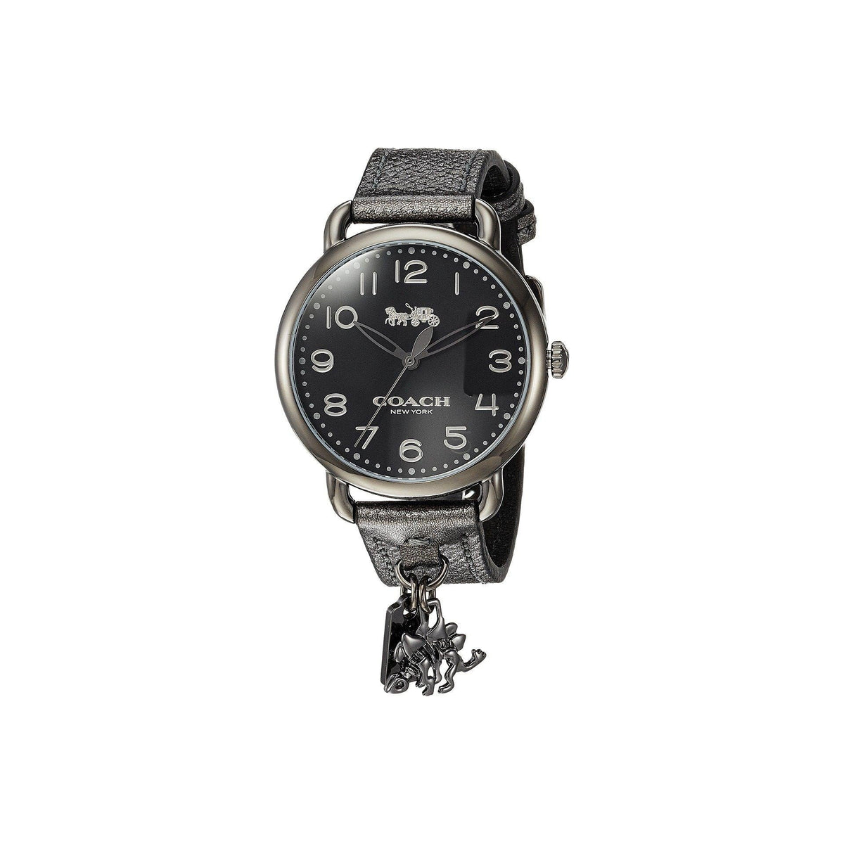 Coach Women&#39;s 14502818 Delancey Black Leather Watch