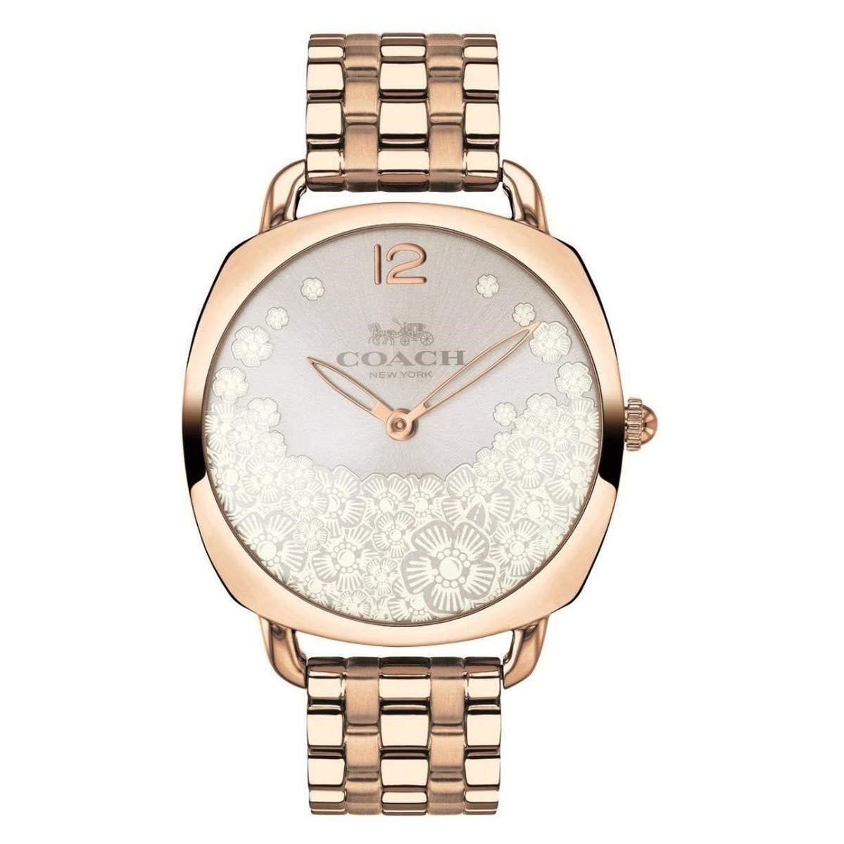 Coach Women's 14503015 Tatum Slim Rose-Tone Stainless Steel Watch - Bezali