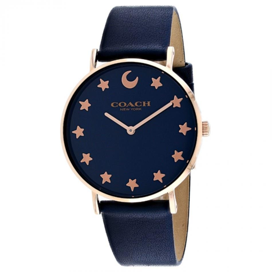 Coach Women&#39;s 14503043 Perry Blue Leather Watch