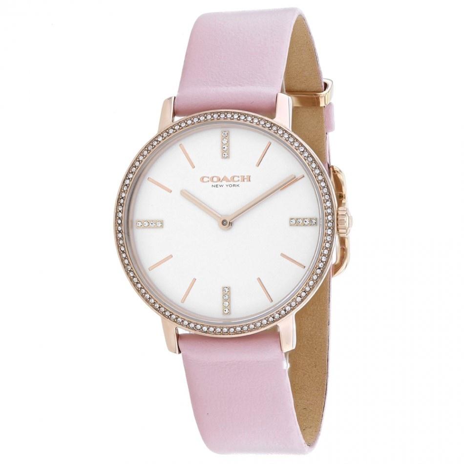 Coach Women&#39;s 14503350 Audrey Pink Leather Watch