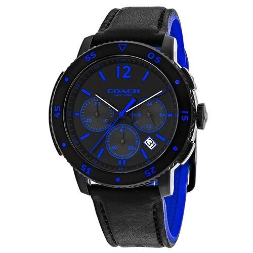 Coach Men's 14602023 Classic Chronograph Black Leather Watch