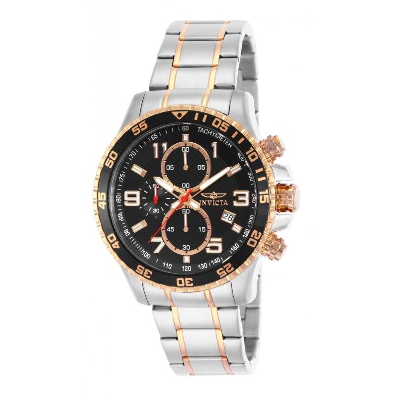 Invicta Men&#39;s 14877 Specialty Chronograph Rose-Tone and Silver Stainless Steel Watch