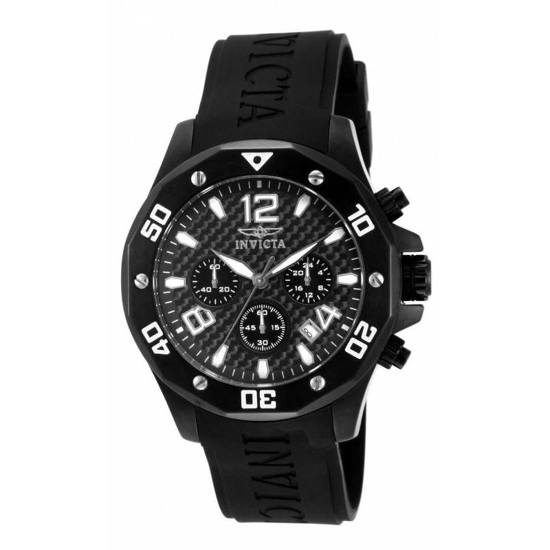 Invicta Men's 14890 Specialty Chronograph  Black Polyurethane Watch