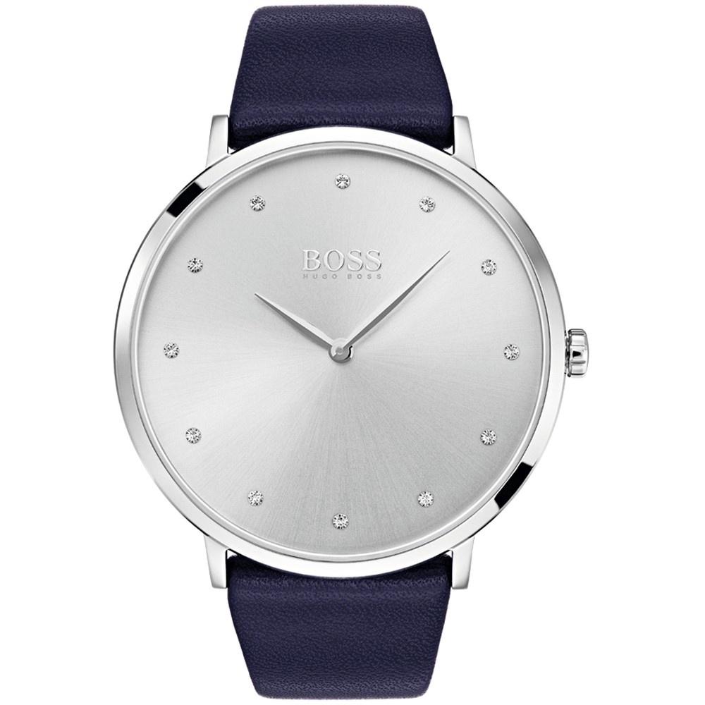 Hugo Boss Women&#39;s 1502410 Jillian Blue Leather Watch