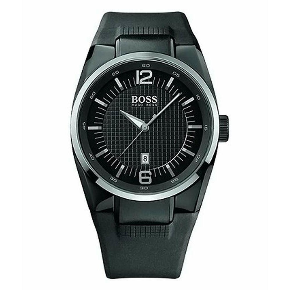 Hugo Boss Men's 1512451 Driver Black Rubber Watch