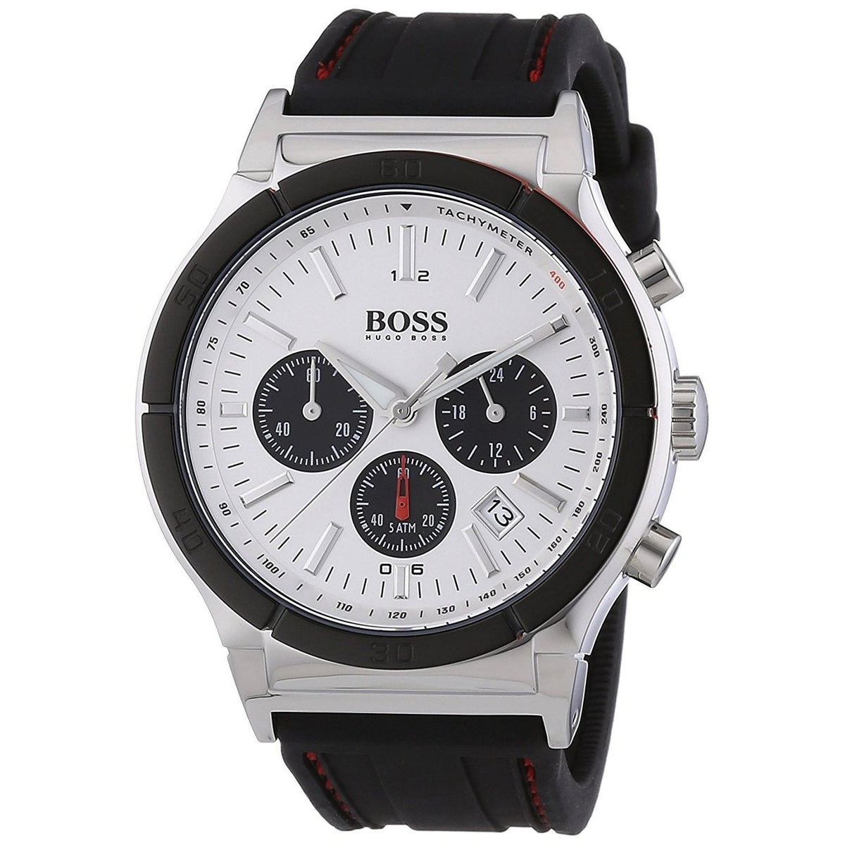 Hugo Boss Men&#39;s 1512499 Black Chronograph Black Rubber Watch