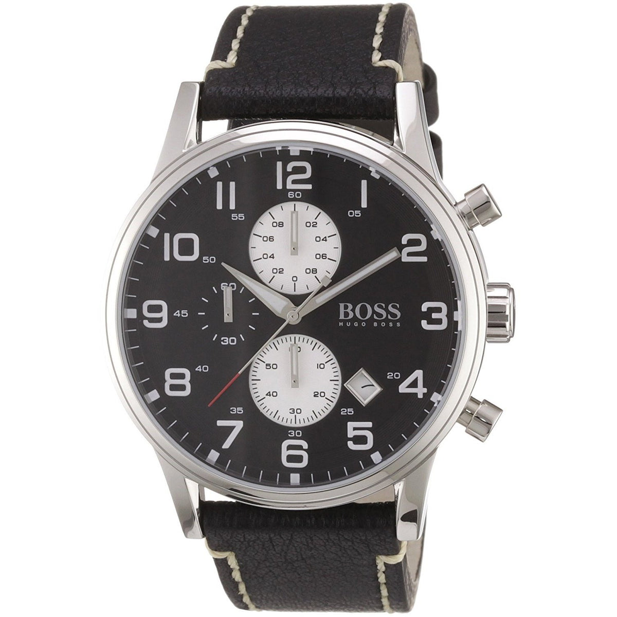 Hugo Boss Men&#39;s 1512569 Black Chronograph Black Leather Watch
