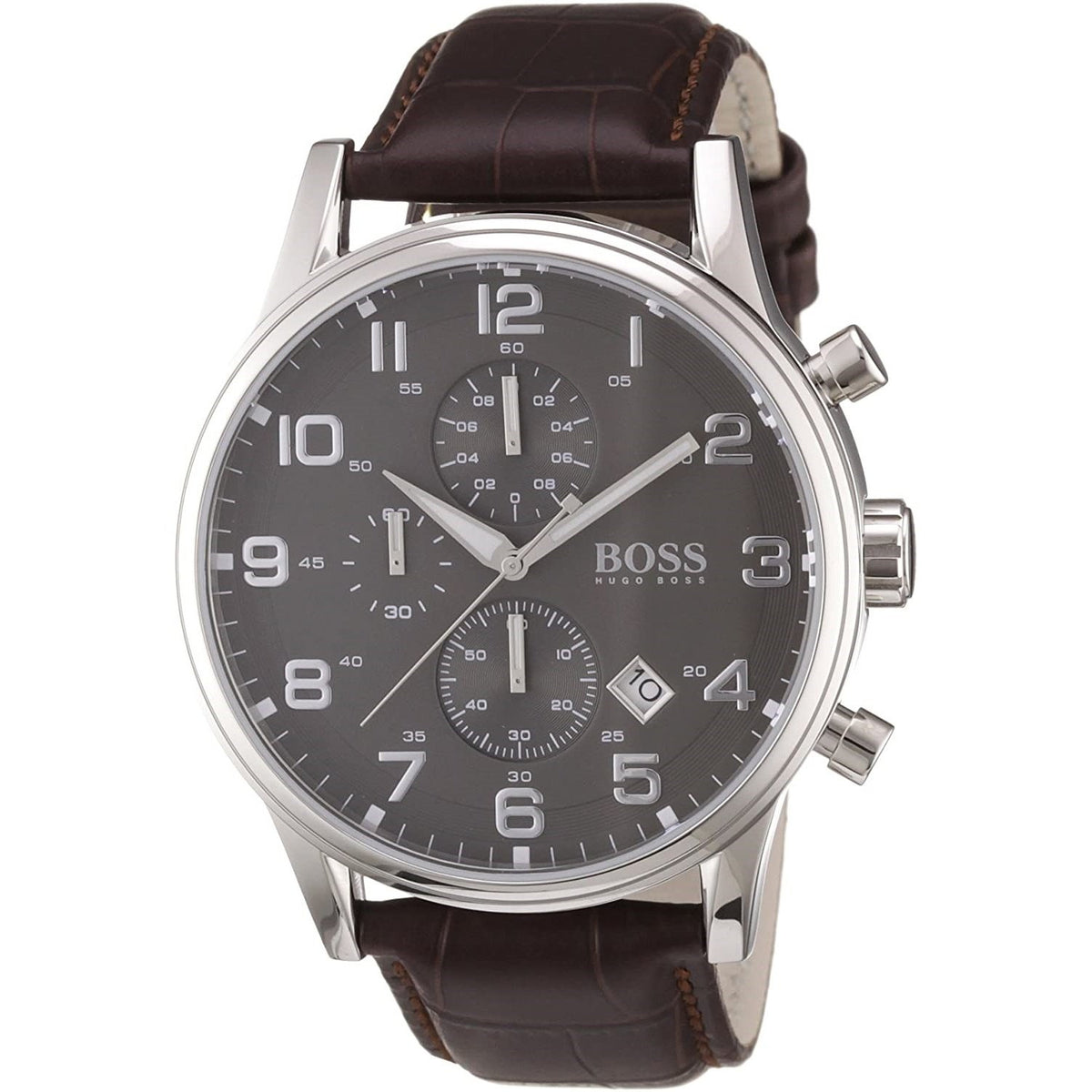 Hugo Boss Men&#39;s 1512570 Aeroliner Chronograph Brown Leather Watch