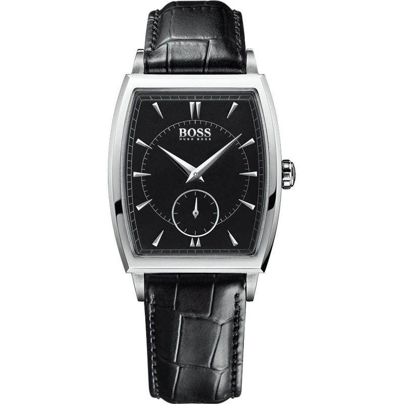 Hugo Boss Men&#39;s 1512845 Black Leather Watch