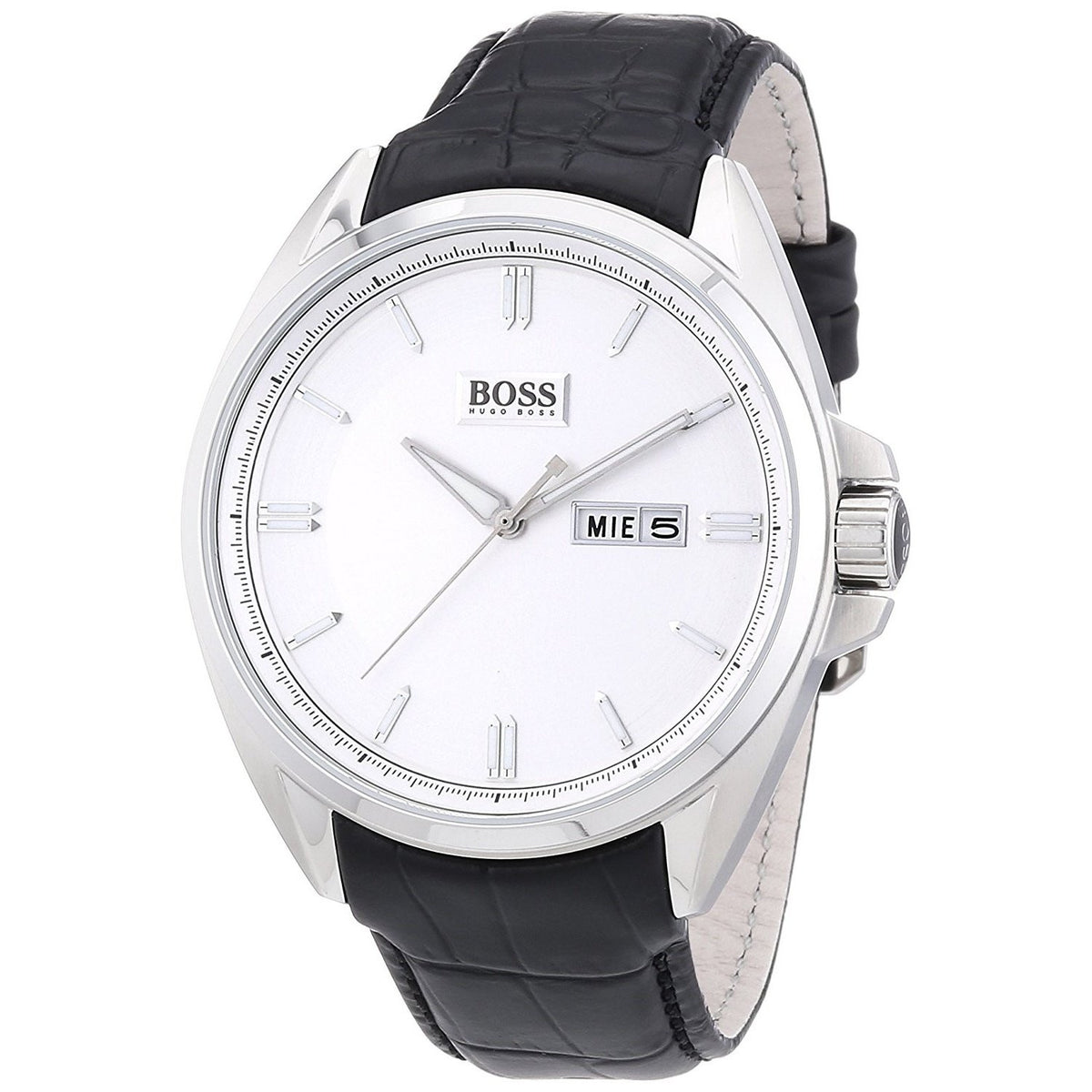 Hugo Boss Men&#39;s 1512875 Classic Black Leather Watch